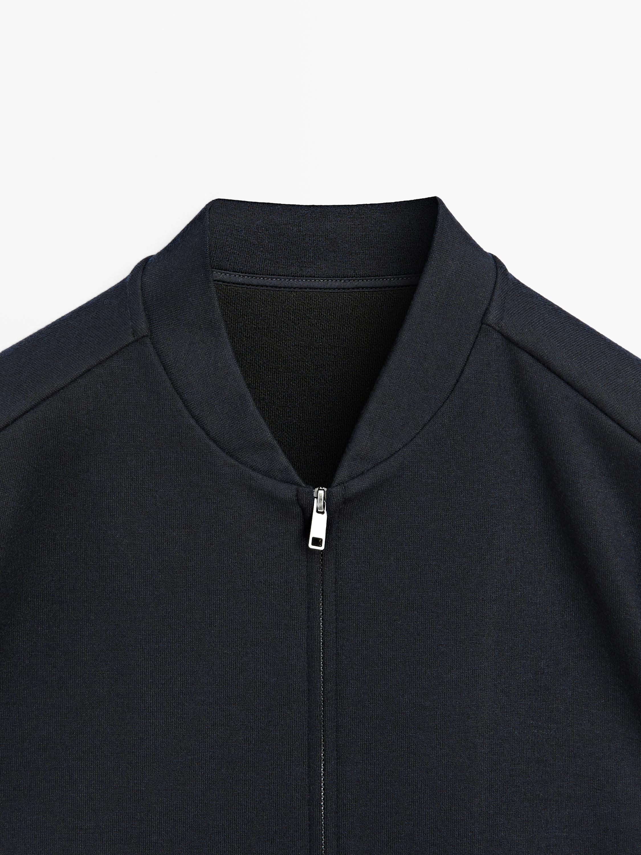 Zip-up bomber jacket